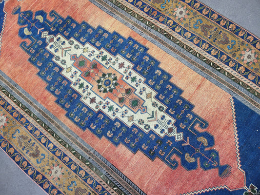 OUSHAK RUG, TURKISH 5.6 x 11 Rug, Vintage Oushak Rug, Vintage Persian Rug, Wool Hand Knotted Rug,  Handmade Rug, Vintage Turkish Rug