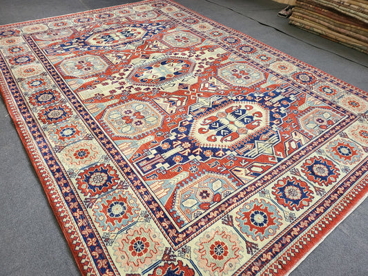 Large OUSHAK RUG, TURKISH 6.5 x 9.3 Oushak Rug, Vintage Rug Low Wool Pile Persian Rug Handmade Rug living room Rug loom rug wholesale rugs