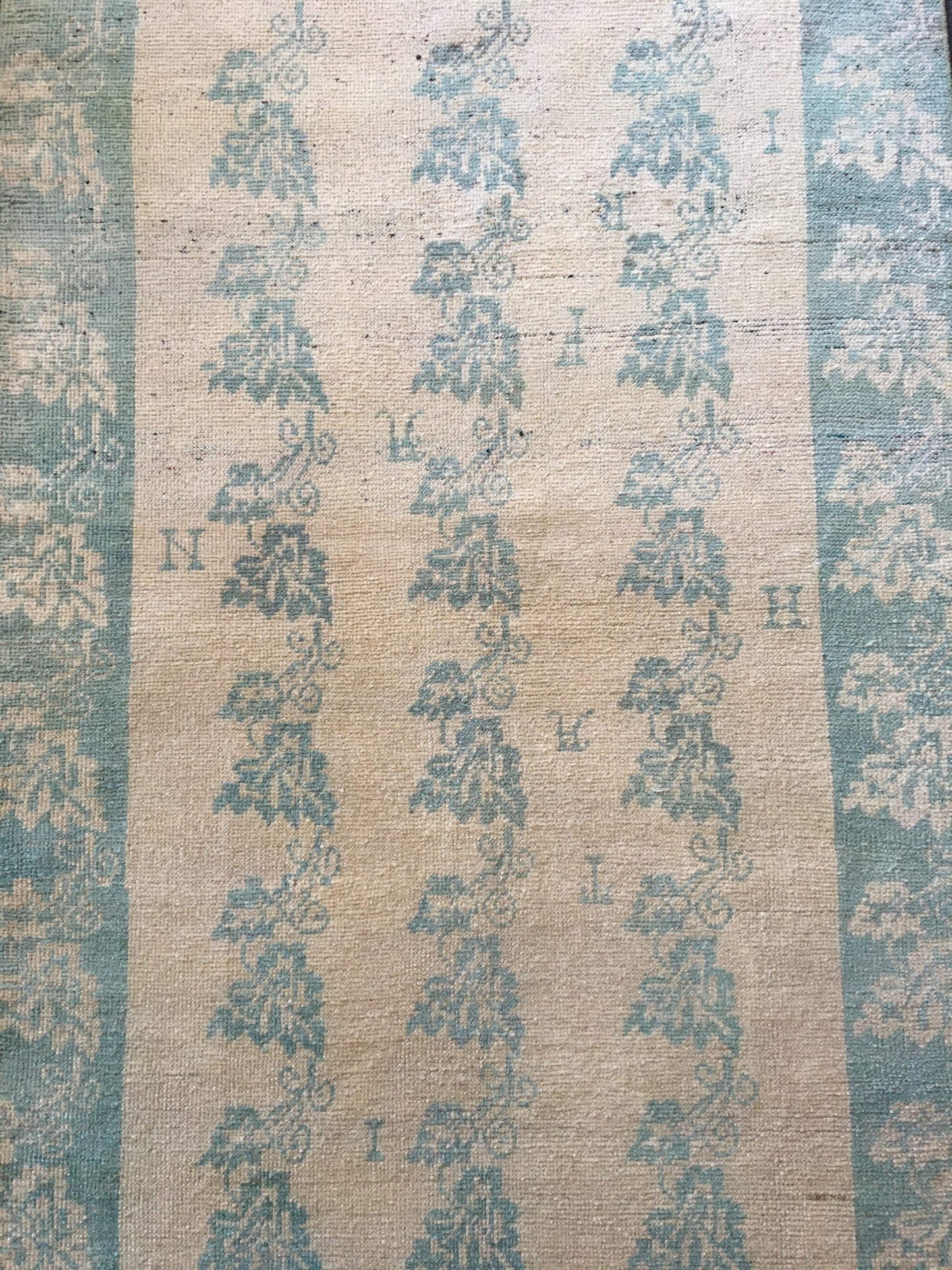 3.5 x 7 feet handmade wool turkish bedroom area rug, oushak vintage