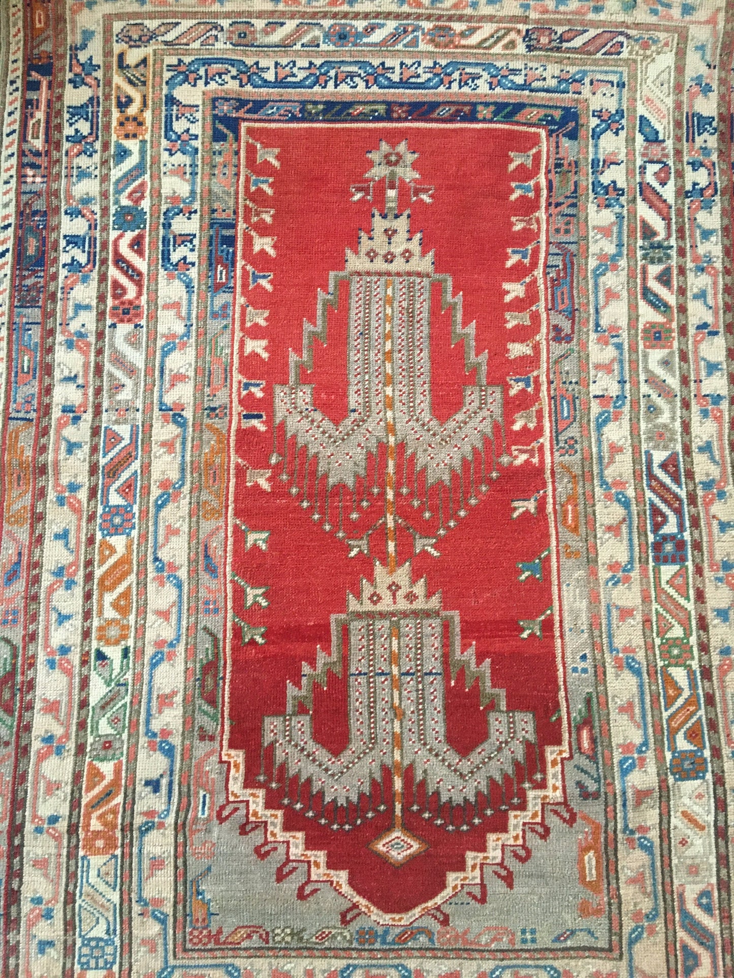 4x6 handmade wool vintage large rug, turkish wide living room floor rug, oushak kitchen area rug,