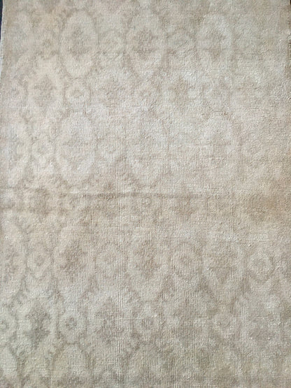 3.3 x 6.4 feet turkish handmade area rug, vintage muted kitchen rug, hallway rug