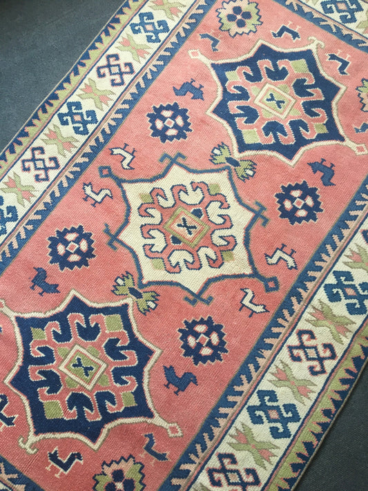 4x6 pink largest living room rug, handmade blue kitchen area rug, vintage wool etnique rug