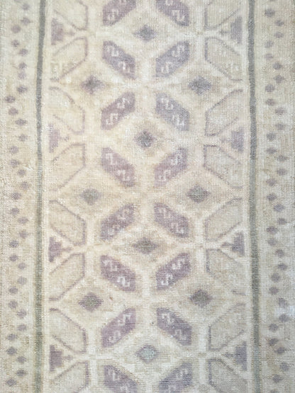 1.6 x 2.9 feet wool faded color bedroom small rug, turkish kitchen area mini rug