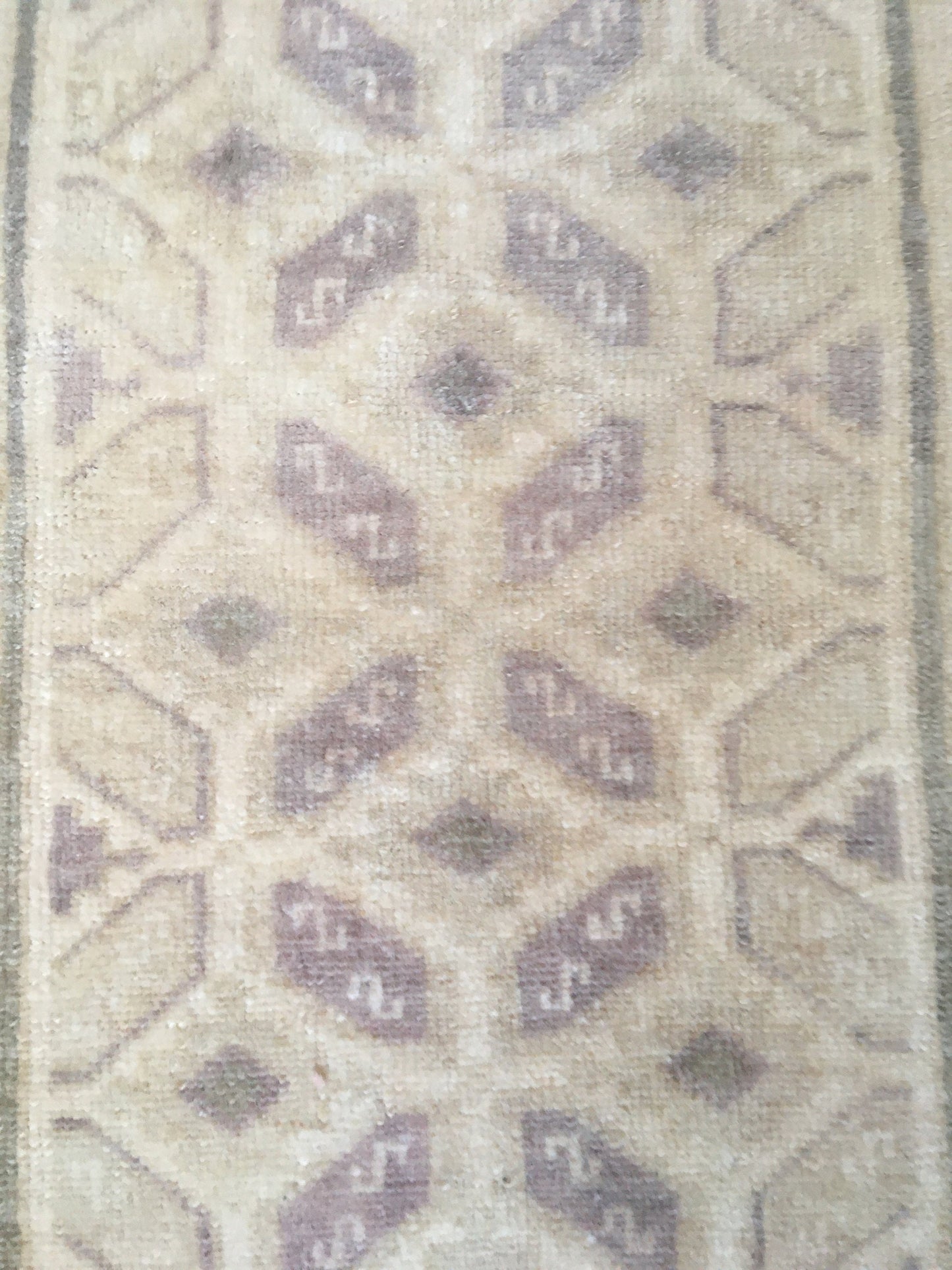 1.6 x 2.9 feet wool faded color bedroom small rug, turkish kitchen area mini rug