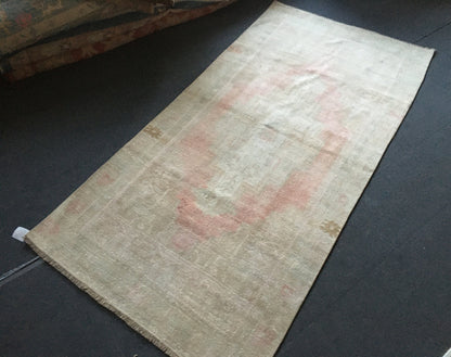 4x8 feet turkish anatolian kitchen rug, handmade vintage beige bedroom rug, living room rug ,bathroom rug