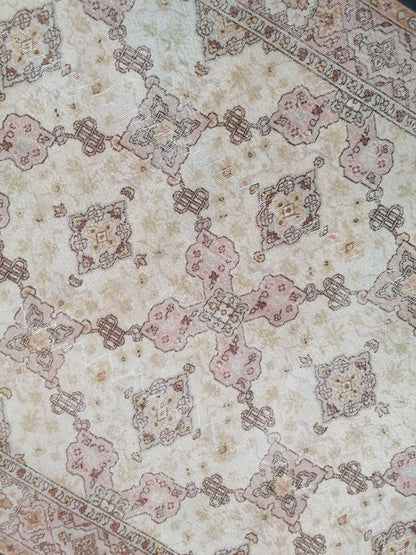 6.8 x 10.5 Turkish oushak vintage rug, large vintage oushak rug,  turkish rug,