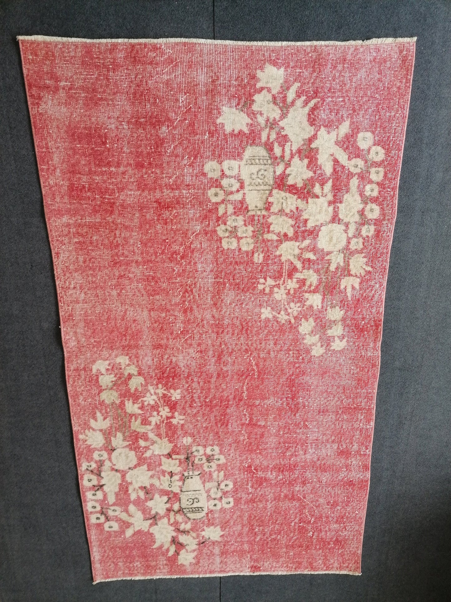 6.6 x 3.8 Turkish rug vintage  rug vintage oushak rug unique hand made rug