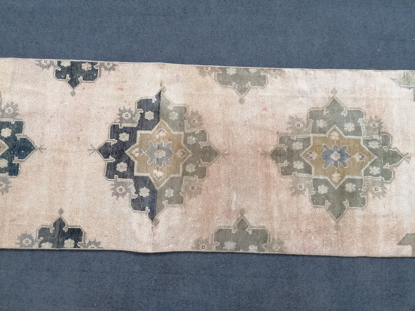 2.6 x 8.5 Turkish runner rug, vintage runner rug, vintage oushak rug, vintage rug