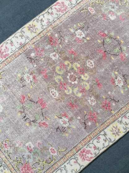 3.8 x 6 Turkish rug, vintage rug, vintage oushak rug,  vintage rug,