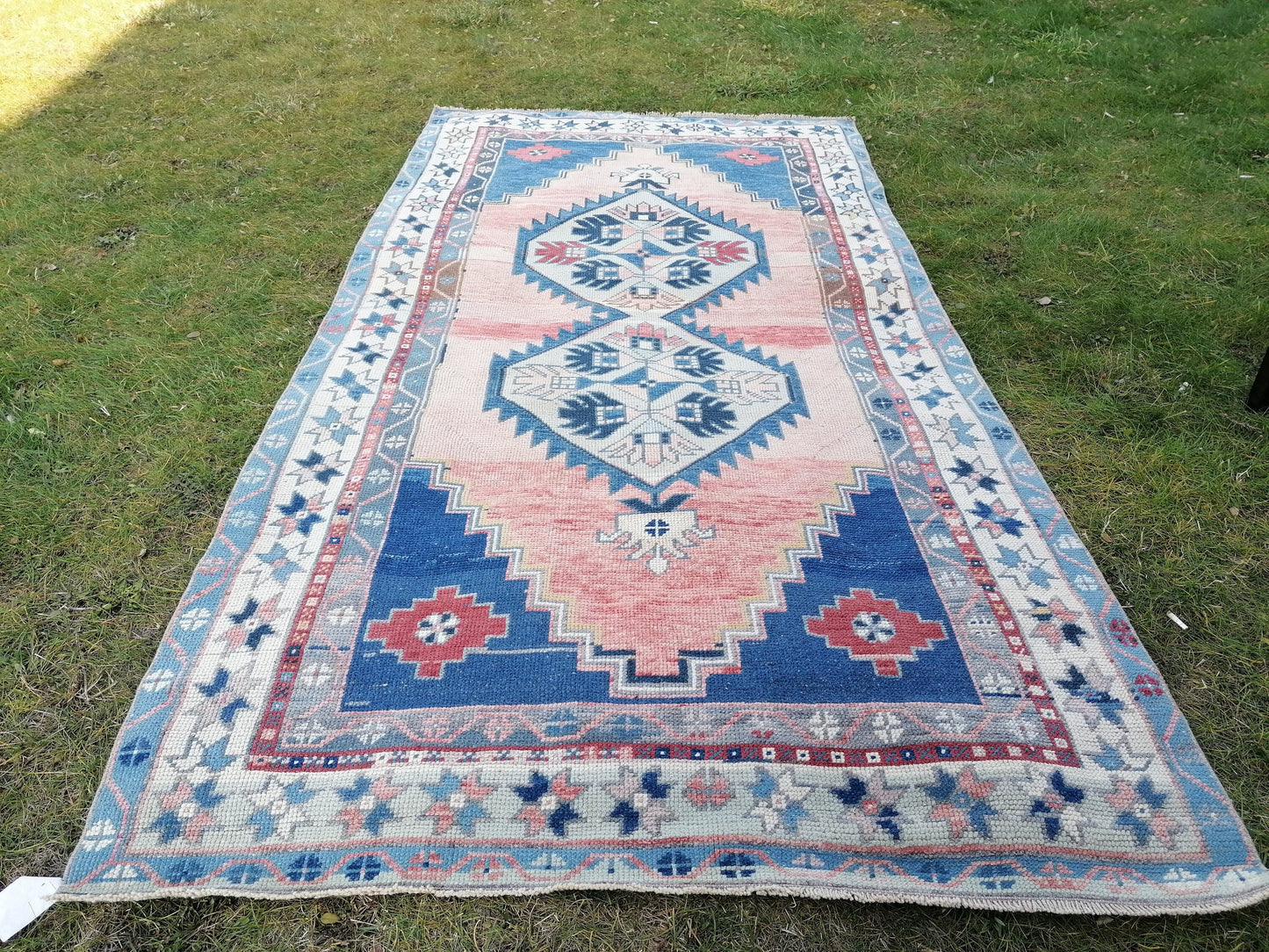 8 x 4.2 Oushak turkish rug, vintage rug, vintage oushak rug, unique handmade rug traditional