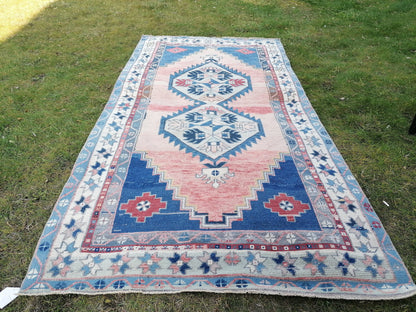 8 x 4.2 Oushak turkish rug, vintage rug, vintage oushak rug, unique handmade rug traditional