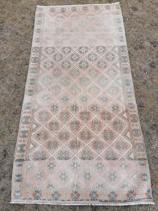 3.6 x 6.10 ft VÄ±ntage rug, turkÄ±sh rug, wool handmade rug