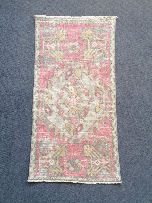 Vintage rug,vintage oushak rug,decorative turkish rug,bohemian rug,traditional turkish decor 3 x 1.7