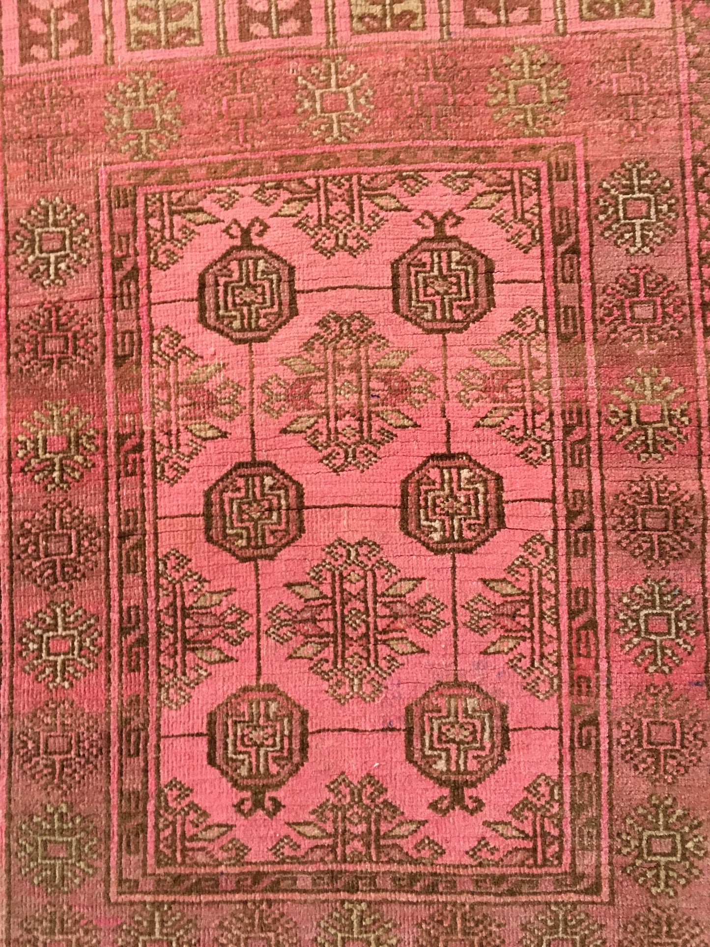 2.4 x 3.5 feet handmade bohemian turkish small rug, vintage bedroom small rug