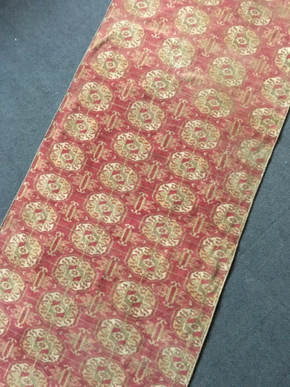 2.5 x 9 feet oversize long runner rug, vintage red runner rug, handmade wool turkish rug