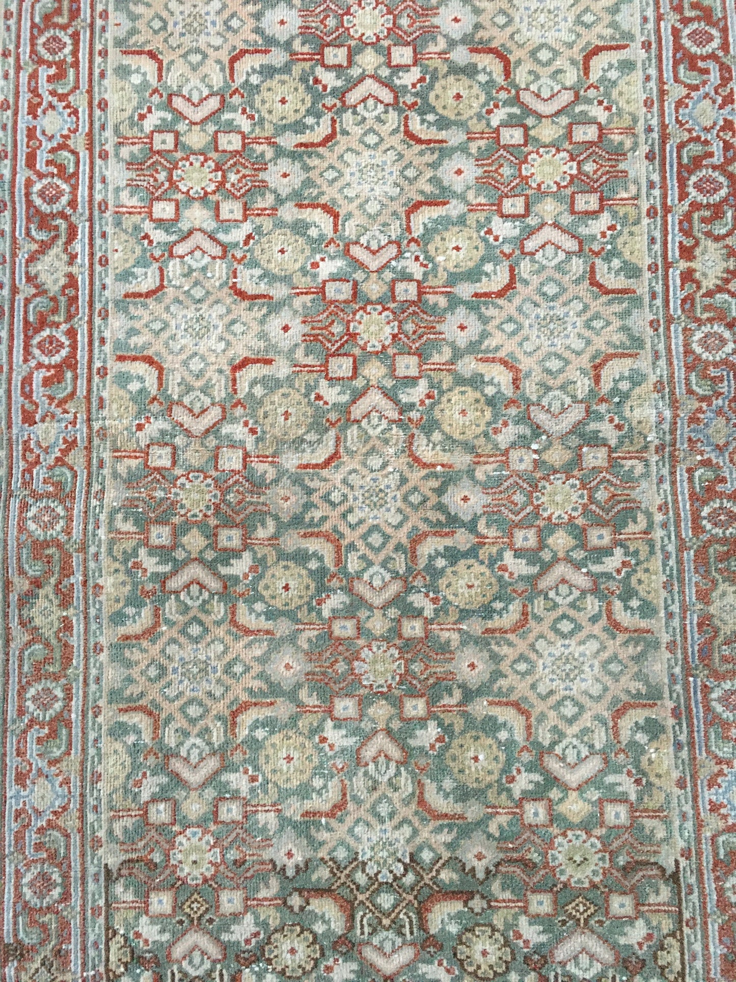 2.4 x 4.5 ft vintage turkish kitchen small rug, mini  wool rug