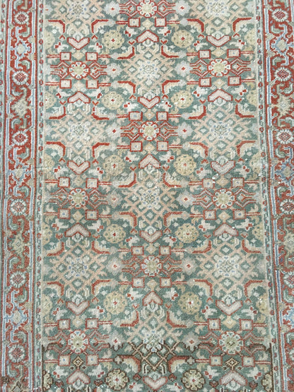 2.4 x 4.5 ft vintage turkish kitchen small rug, mini  wool rug