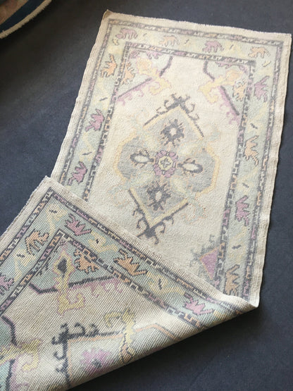 3x8 turkish runner rug, handmade wool kitchen runner,