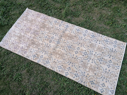 Turkısh rug vıntage rug, vıntage turkısh rug, hand made rug,wool rug 2.8 x 6