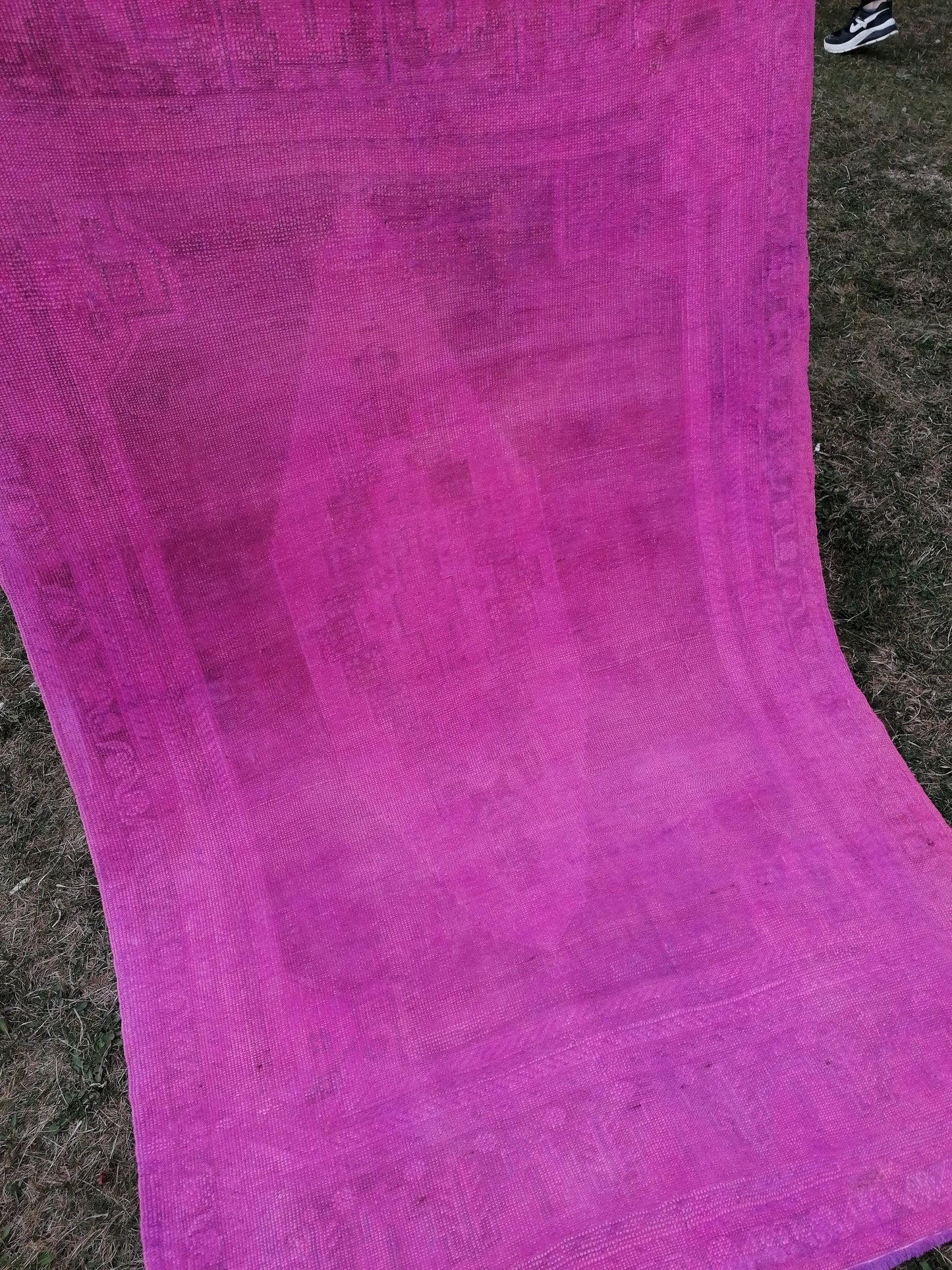4 x 6.8 Turkish pink rug, anatolian vintage vintage oushak rug,