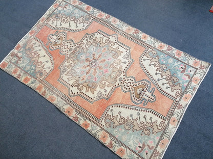 4.6 x 7 Oushak rug turkish rug vintage rug, rug, turkish rug,kitchen rug,