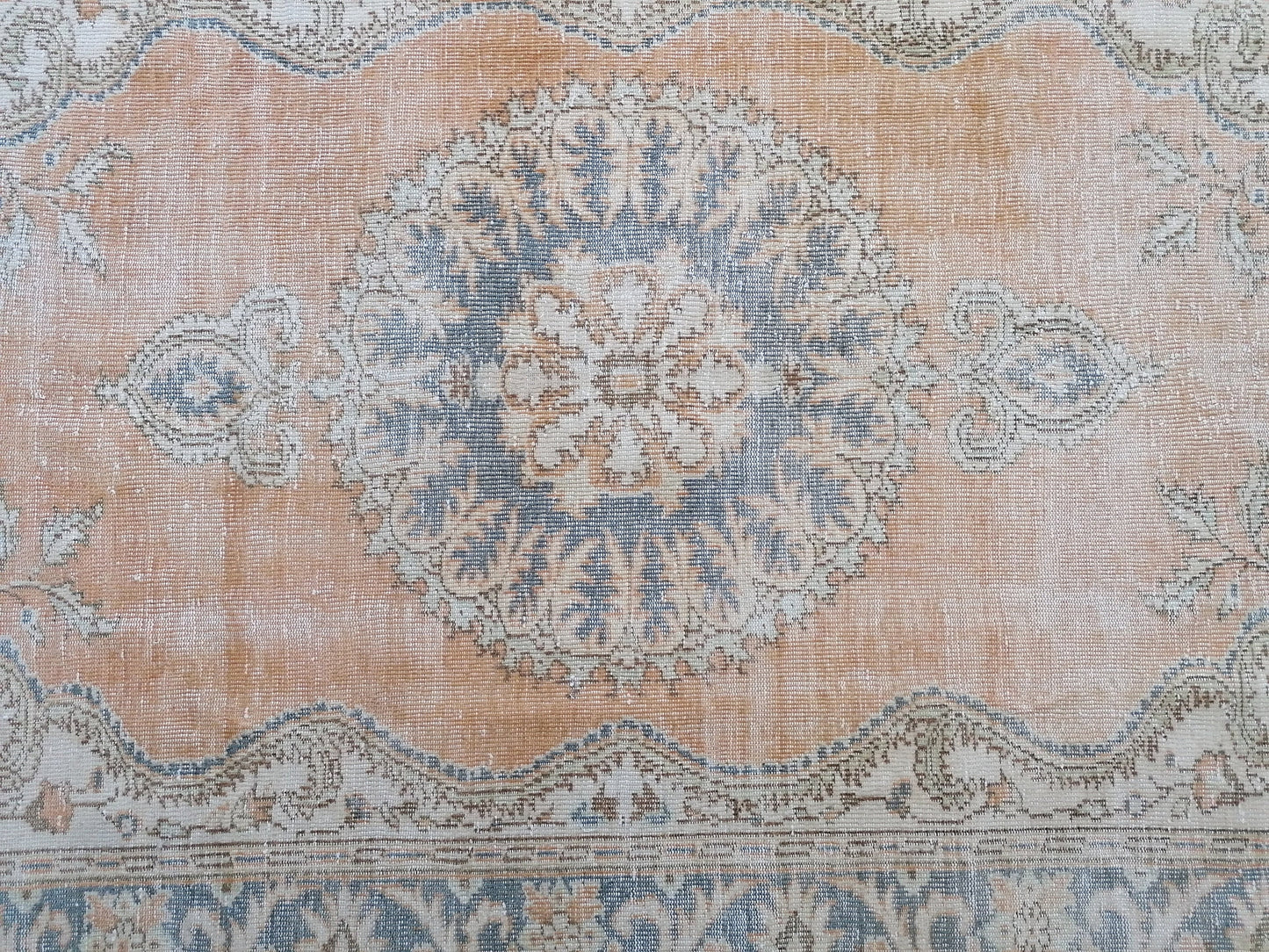 6 x 9.3 oushak rug turkish oushak rug vintage rug vintage rug wool