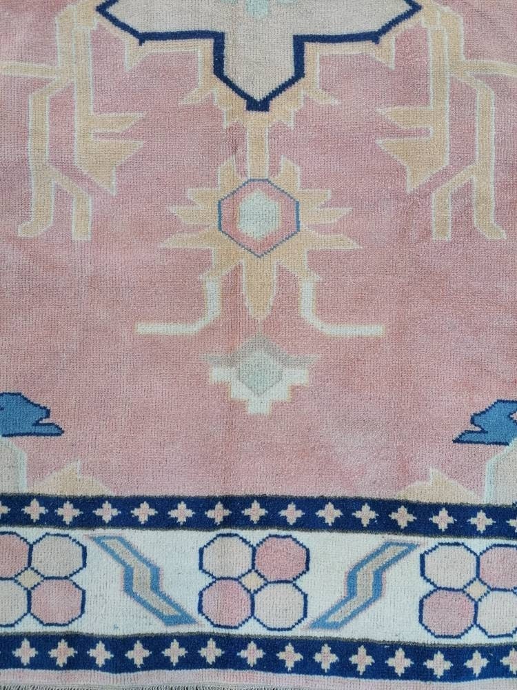 5.8 x 8Turkish oushak rug, vintage rug,  turkish rug,