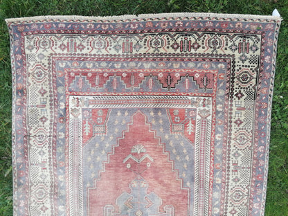 8.9 x 4.8 turkish oushak anatolian rug, vintage oushak rug,