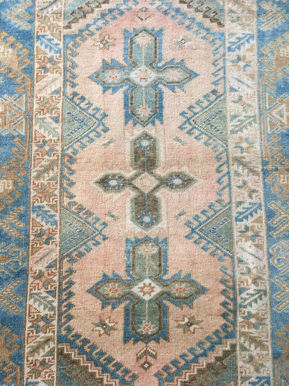 4 x 6.5 anatolian kitchen rug, turkish rug, vintage bedroom rug,living room Oushak wool rug