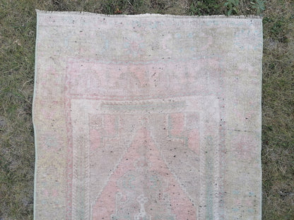 2.8 x 6.7 Runner rug, vintage runner, turkish runner rug, wool hand made rug
