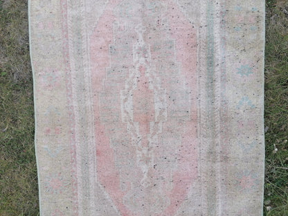 2.8 x 6.7 Runner rug, vintage runner, turkish runner rug, wool hand made rug