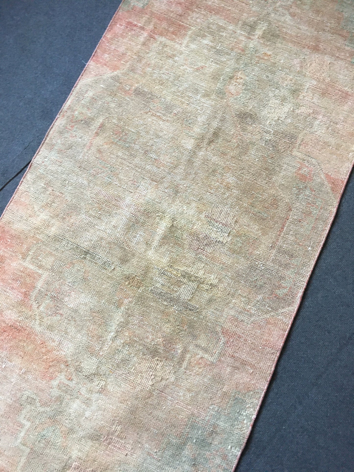 3x7 kitchen area rug, vintage handmade bathroom runner,