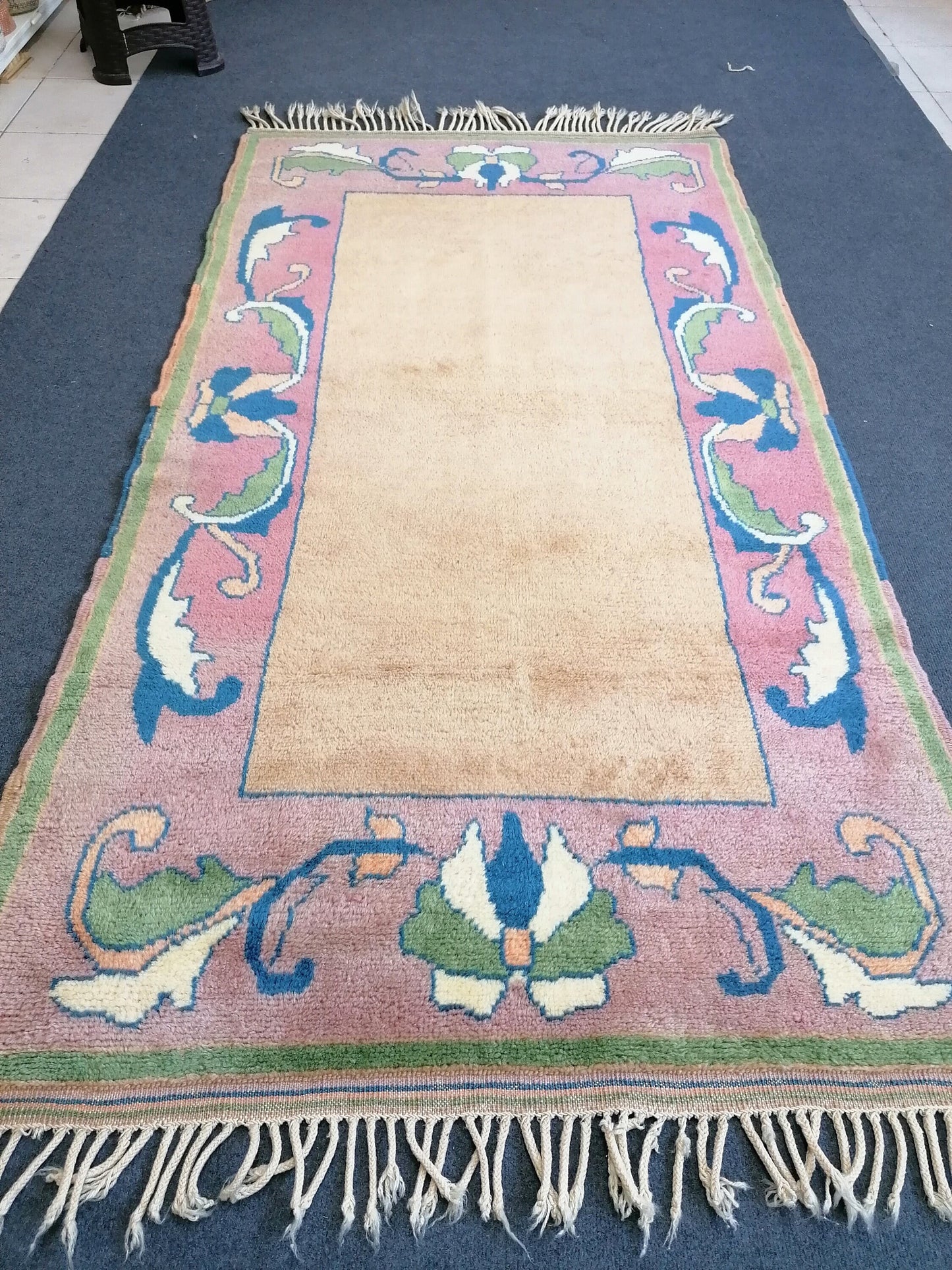 4 x 7 vintage turkish rug, are wool rug, Handmade rug