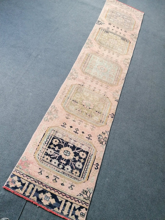 2.3 x 11 turkish runner rug,runner rug, kitchen runner rug,hallway runner rug