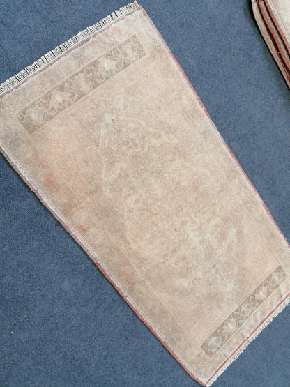 3.8 x 2 vintage rug,handmade wool rug