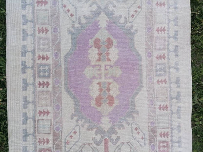 3 x 12.6 oushak wool runner, turkish oushak new handmade rug, hallway runner rug