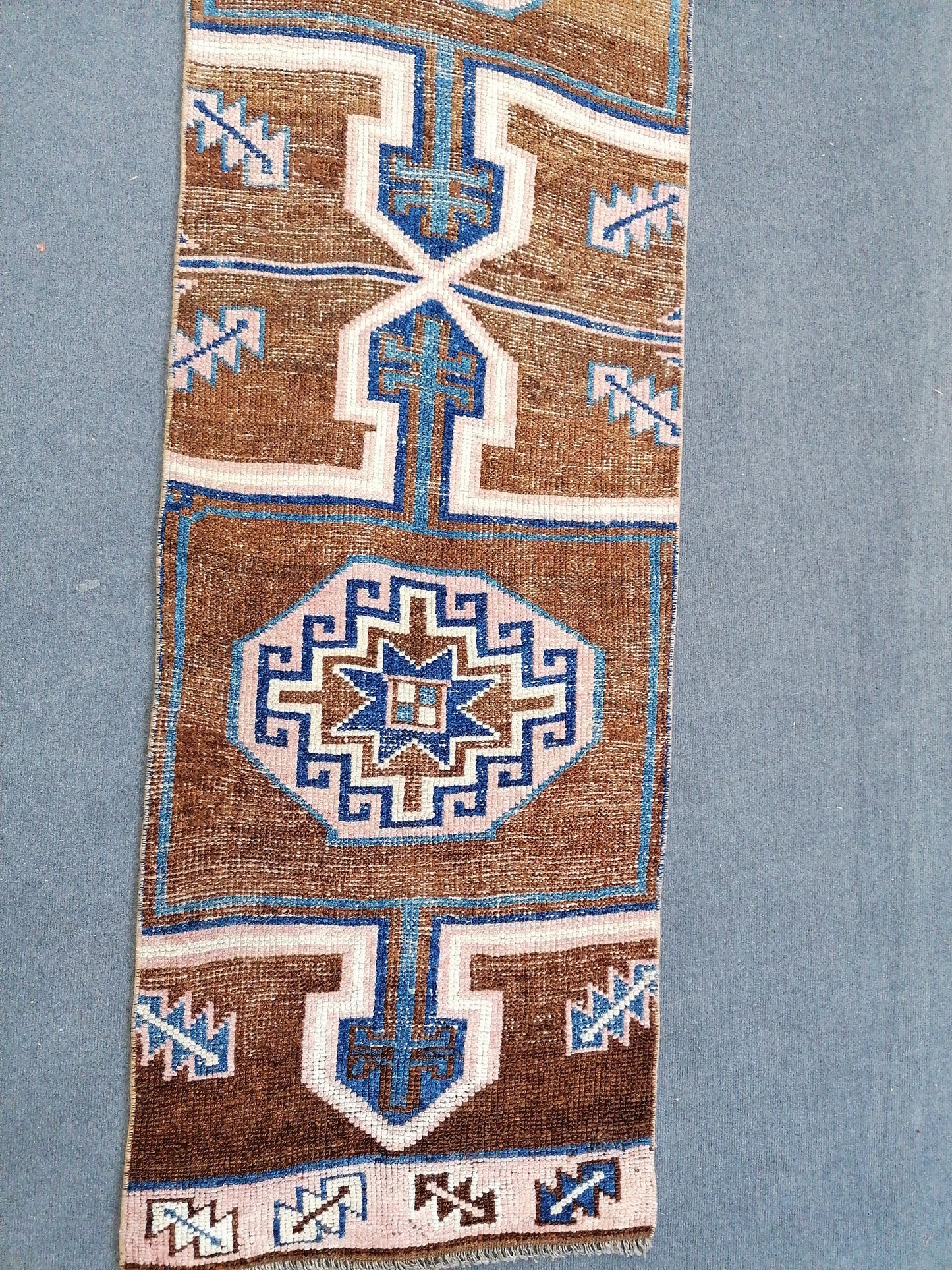 2.2 x 11.10 turkish runner rug vintage runner oushak rug unique