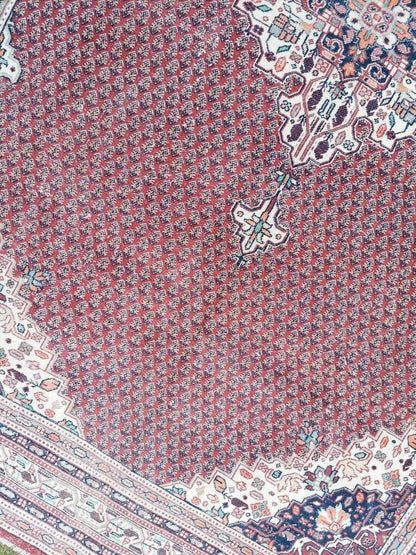 wool rug 6.3 x 9.3 vintage wool rug, oushak handmade rug, living room rug