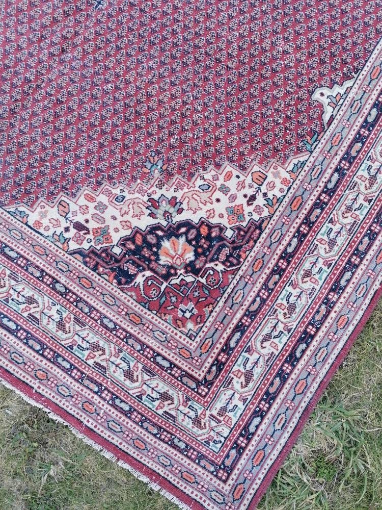 wool rug 6.3 x 9.3 vintage wool rug, oushak handmade rug, living room rug