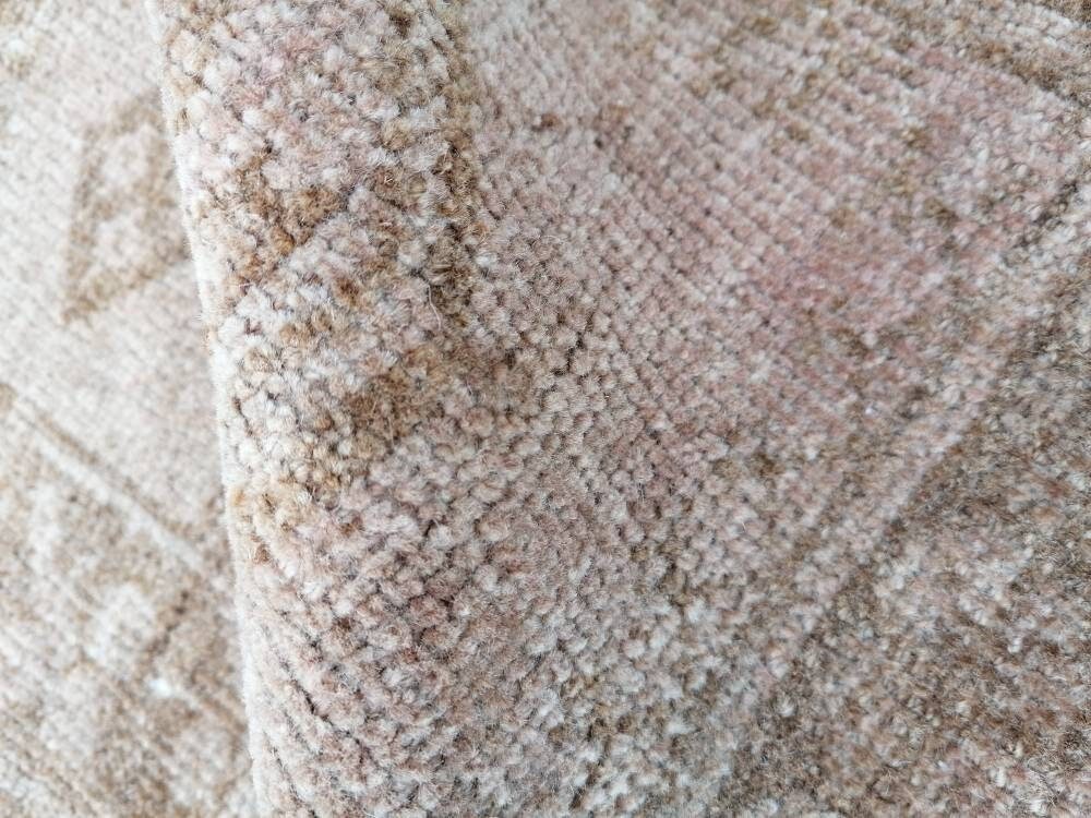 4 x 6.3 Neatural turkish wool rug, oushak hand made rug