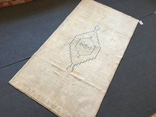 4x7 feet natural muted soft colors wool rug, large oushak bedroom rug, handmade wide living room floor rug, turkish office rug, bathroom rug