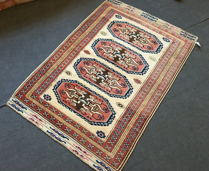4x5 feet wide oushak turkish rug,  large vintage living room floor  rug, large bedroom area floor rug, kitchen middle rug,natural brown rug