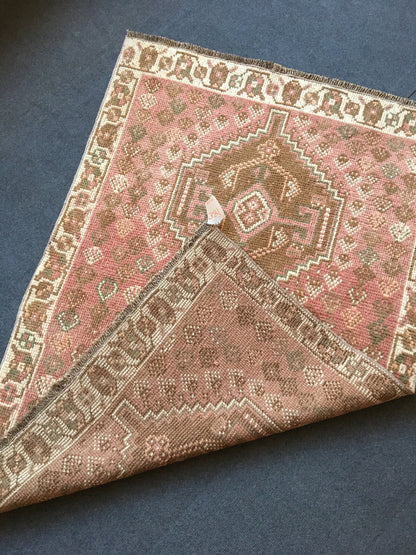 4.6 x 3.2 turkish oushak rug, oushak vintage rug, turkish tulu rug,