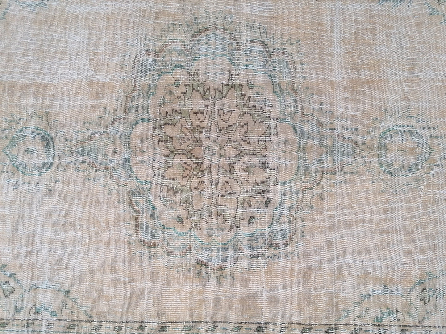 6x10 large vintage rug, rustic oushak rug, distressed turkish handmade