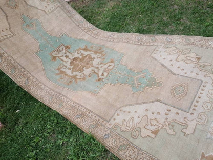 5 x 13 Oushak rug, handmade runner area, hallway rug