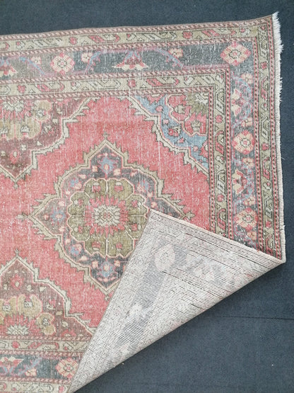 5 x 9 Turkish runner rug, oushak vintage rug vintage oushak rug,