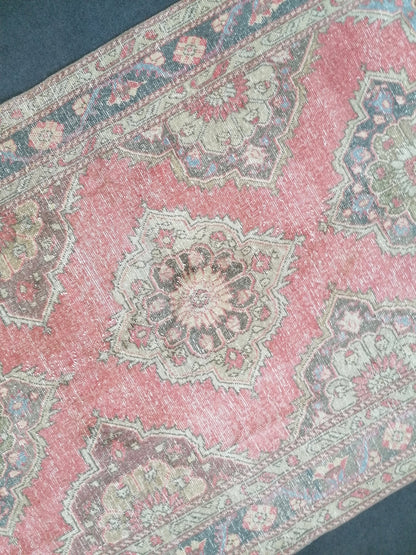 5 x 9 Turkish runner rug, oushak vintage rug vintage oushak rug,