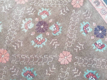 5.4 x 9 wool rug, oushak handmade rug, bohemian rug, living room rug