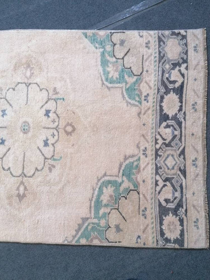 2.10 x 11.3 Vintage runner, oushak wool runner  hallway  runner, turkish runner rug, entery runner, kitchen runner