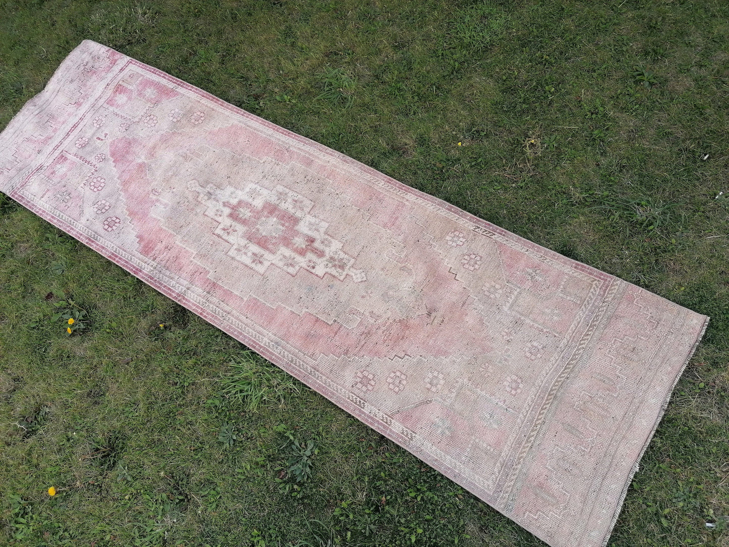 2.11 x 9.9 Handmade wool runner rug vintage runner rug, turkish wool runner rug, hallway runner